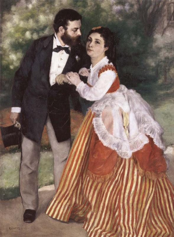 Pierre-Auguste Renoir Alfred Sisley and His wife china oil painting image